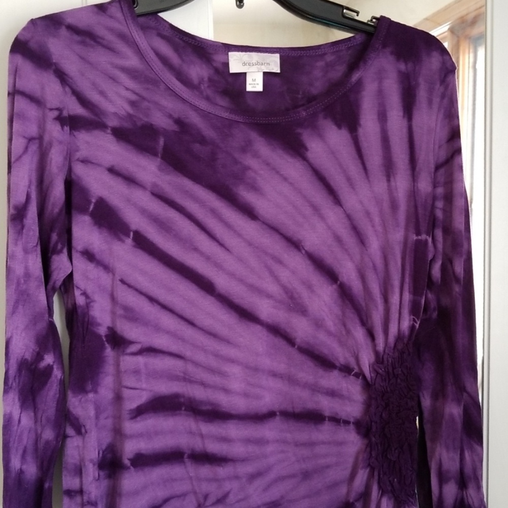 Purple tie dye top